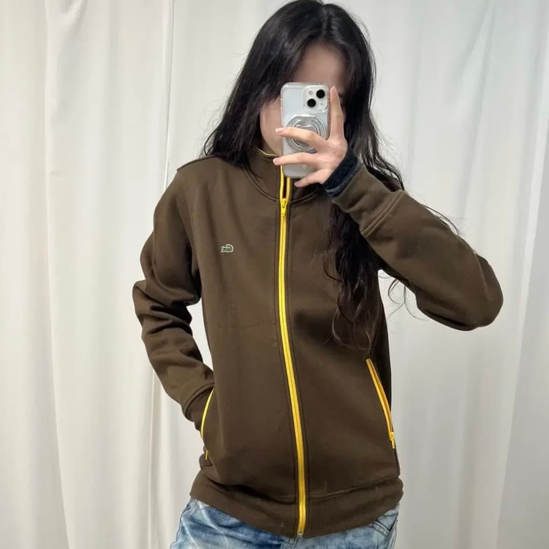 Lacoste Brown Zip-up 상품이미지1