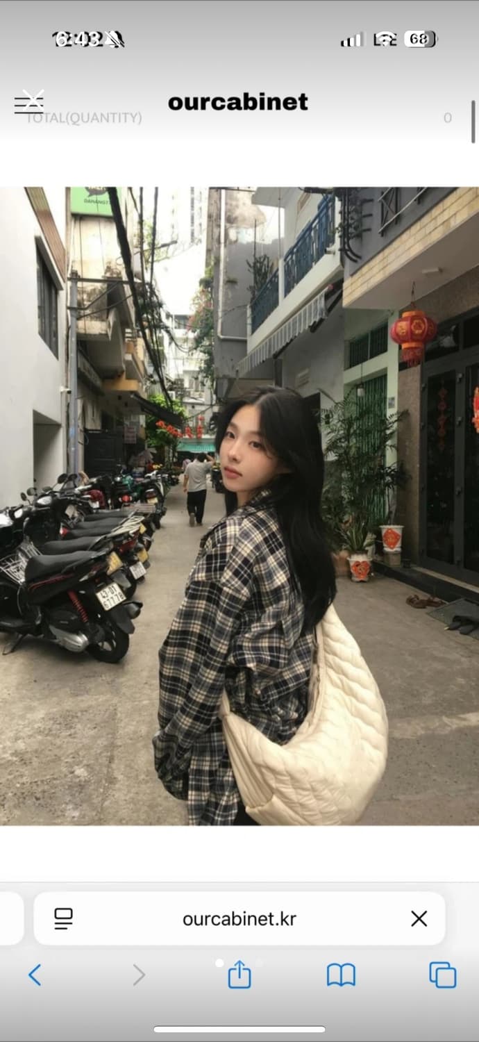 아워캐비넷 헤비 체크 셔츠 상품이미지1