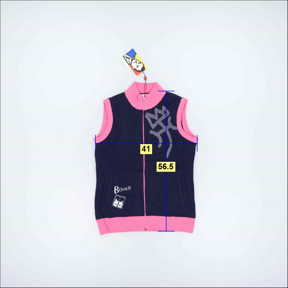 90 새상품 까스텔바작 여성 방풍조끼 0122H1 상품이미지5