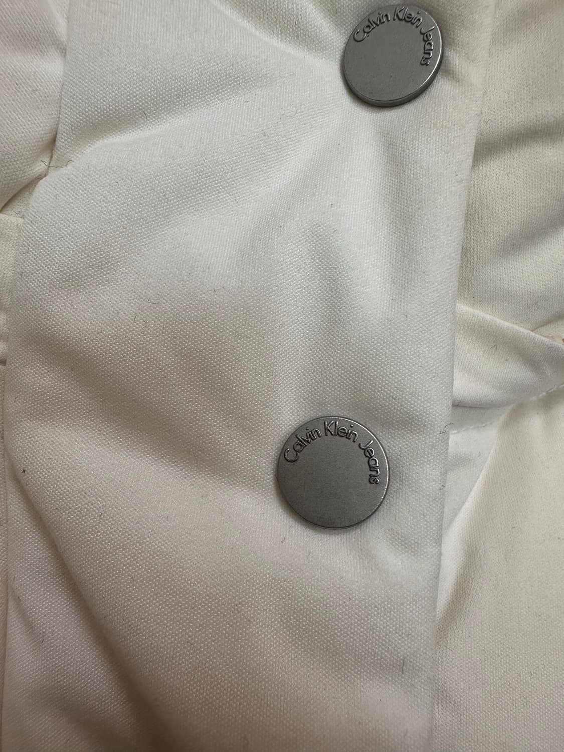 켈빈클라인 화이트 후드 조끼패딩 상품이미지2