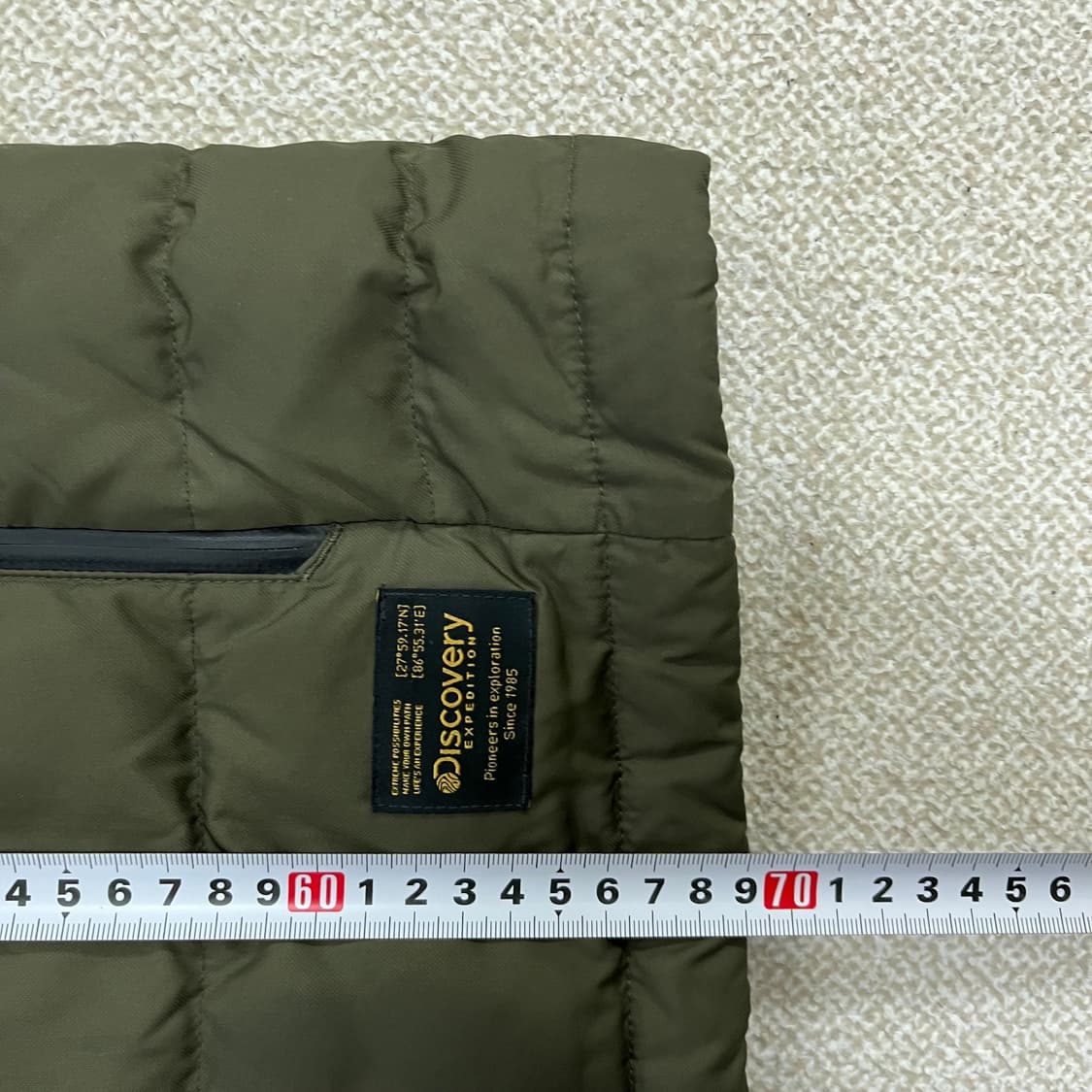 100 디스커버리 퀄팅 다운 패딩 자켓 0129M1 상품이미지5