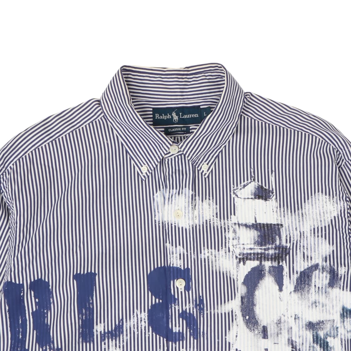 폴로 랄프로렌 RL 드로잉 페인팅 스트라이프 셔츠 상품이미지2