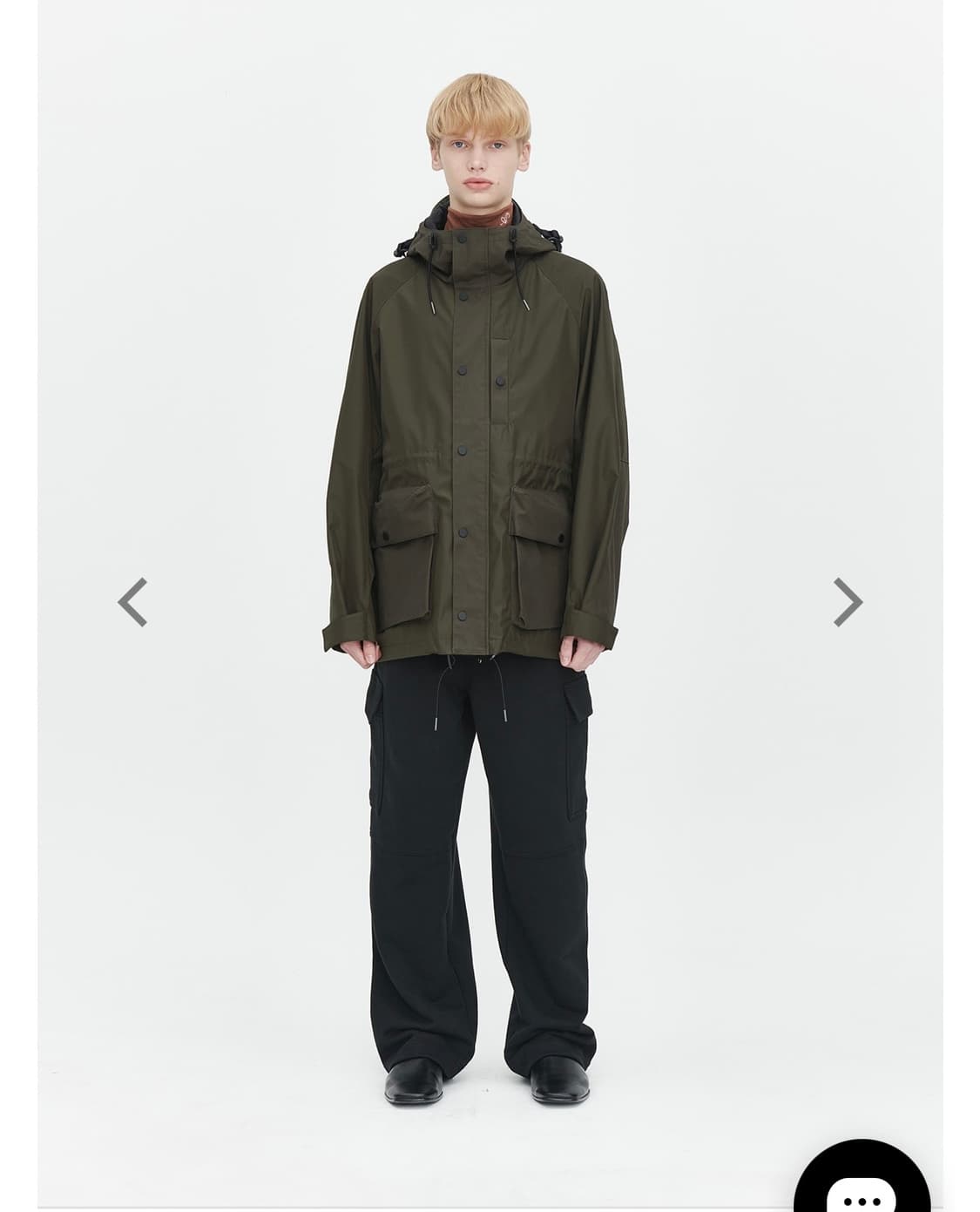 22FW 애프터프레이 밀리터리 후디 쉘 파카 카키 L 상품이미지3