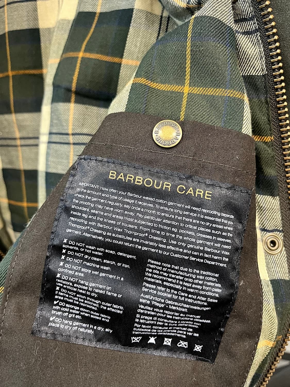 여) 바버 비데일 후드 왁스자켓  상품이미지5