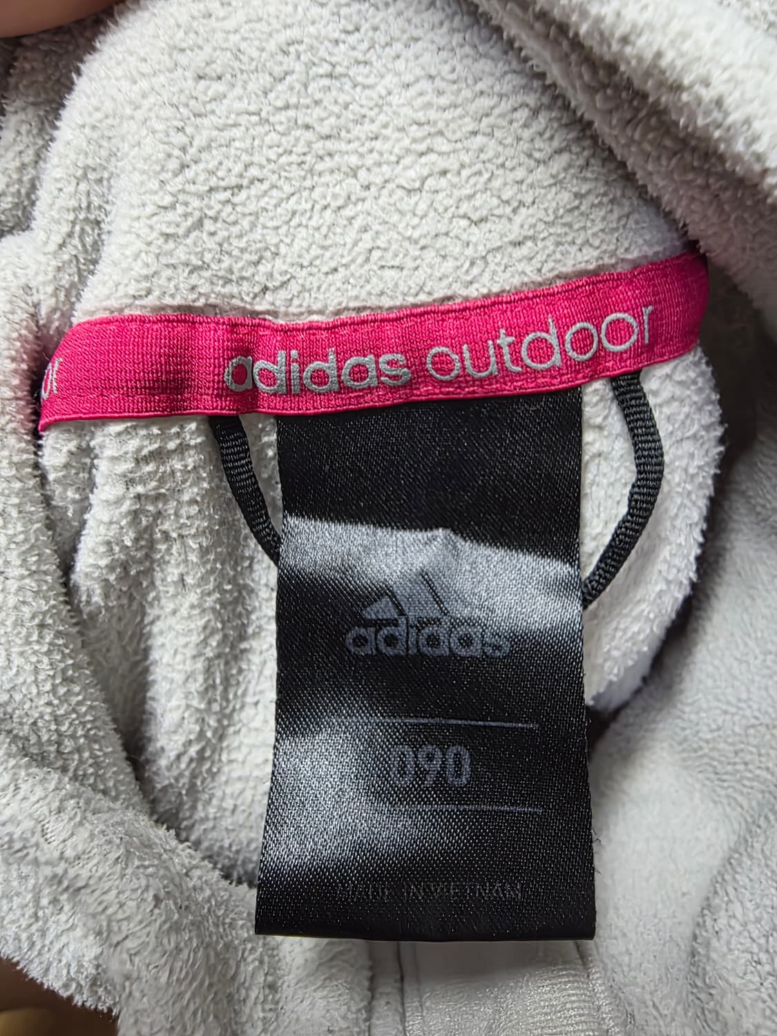 아디다스 아웃도어 후리스 아이보리 90 (실측 60/45) 상품이미지3