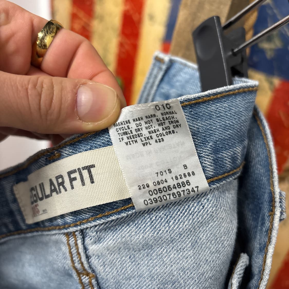 00s 리바이스 505 레귤러핏 디스트로이드 연청 데님팬츠 N896   상품이미지10