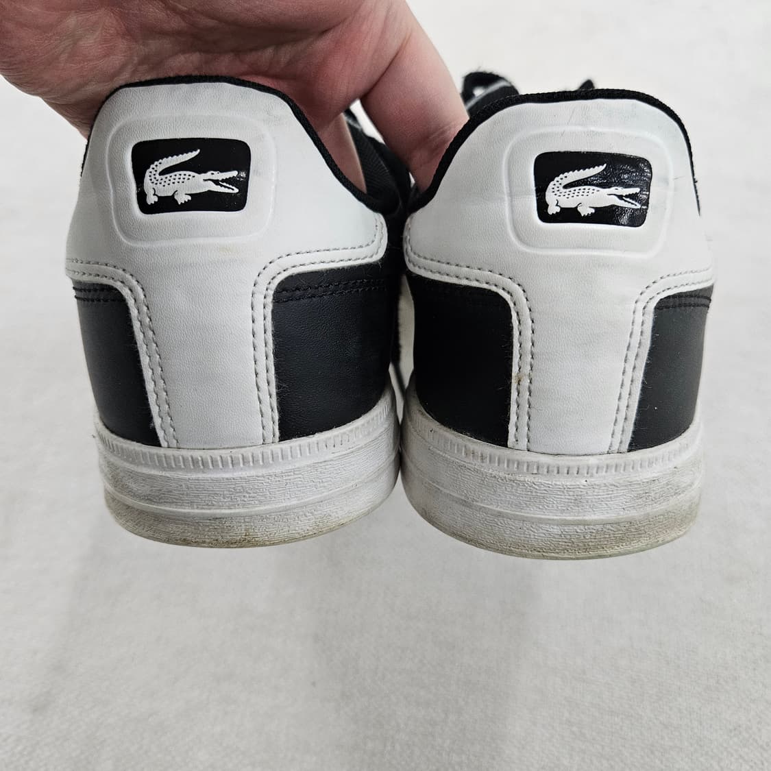 [9] 라코스테 블랙 레더 가죽 스니커즈 운동화 0116 Y1 상품이미지2