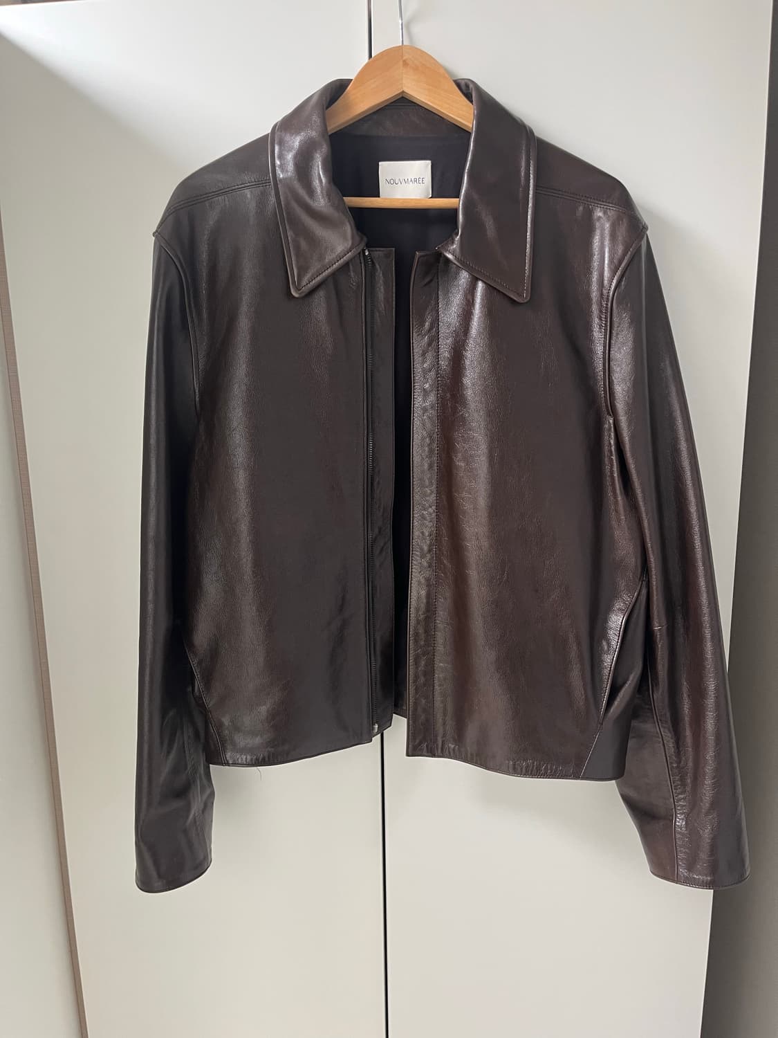 누마레 레더 자켓 다크브라운 L사이즈  상품이미지1