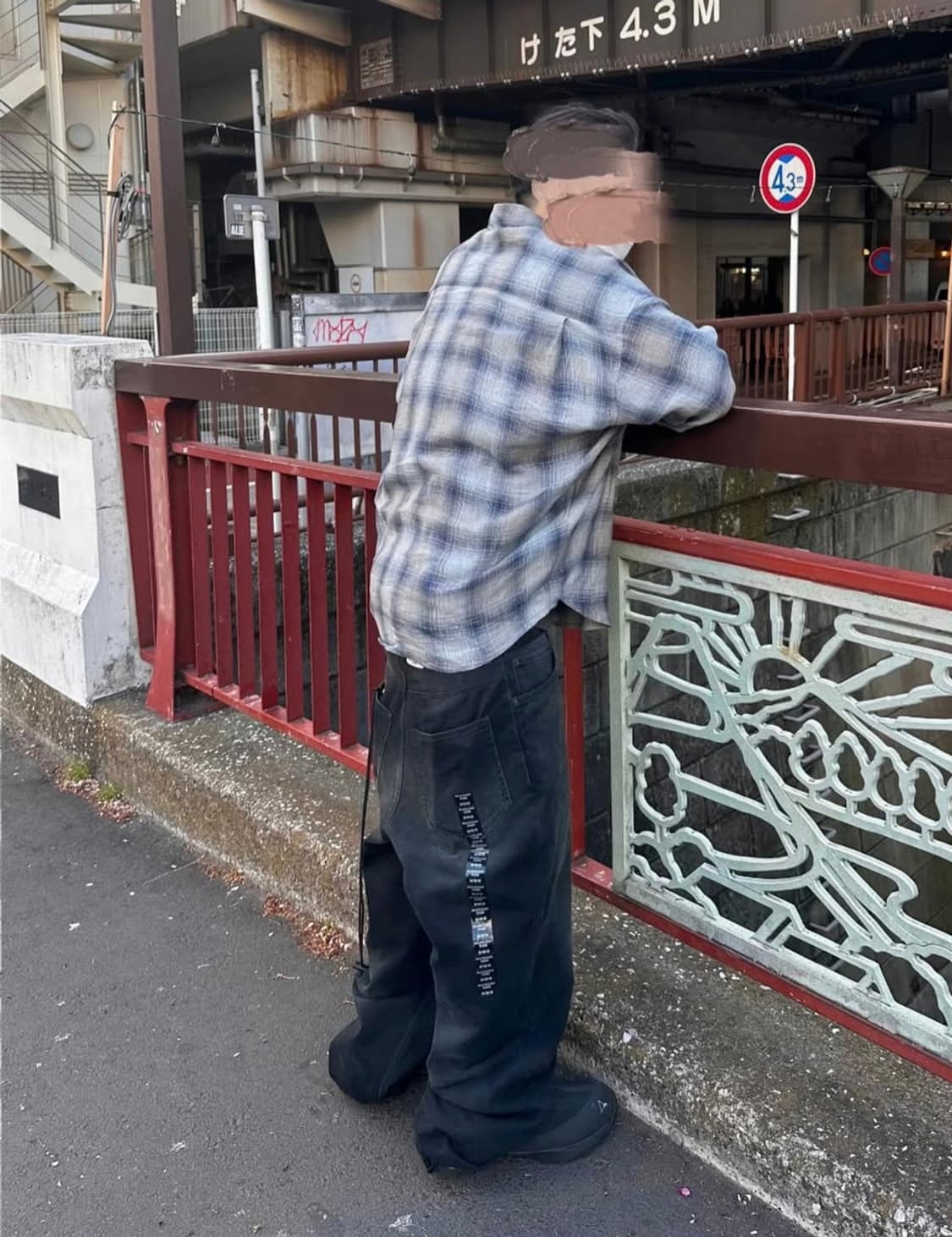 (급처) 논노드 플렉서블 스트링 체크셔츠 재패니즈 린넨 블루  2 상품이미지2