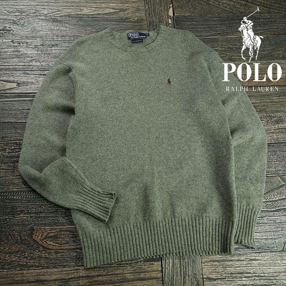 [폴로 랄프로렌] 포니 로고 자수 빈티지 크루넥 니트 M19823 상품이미지1