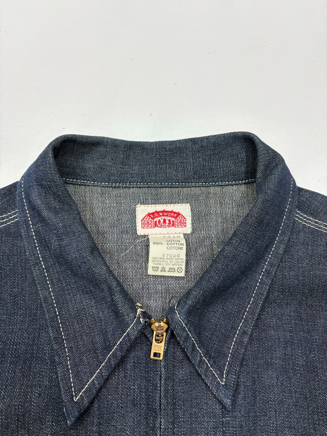 JAPAN FOB WORK 트러커 데님 자켓 상품이미지8