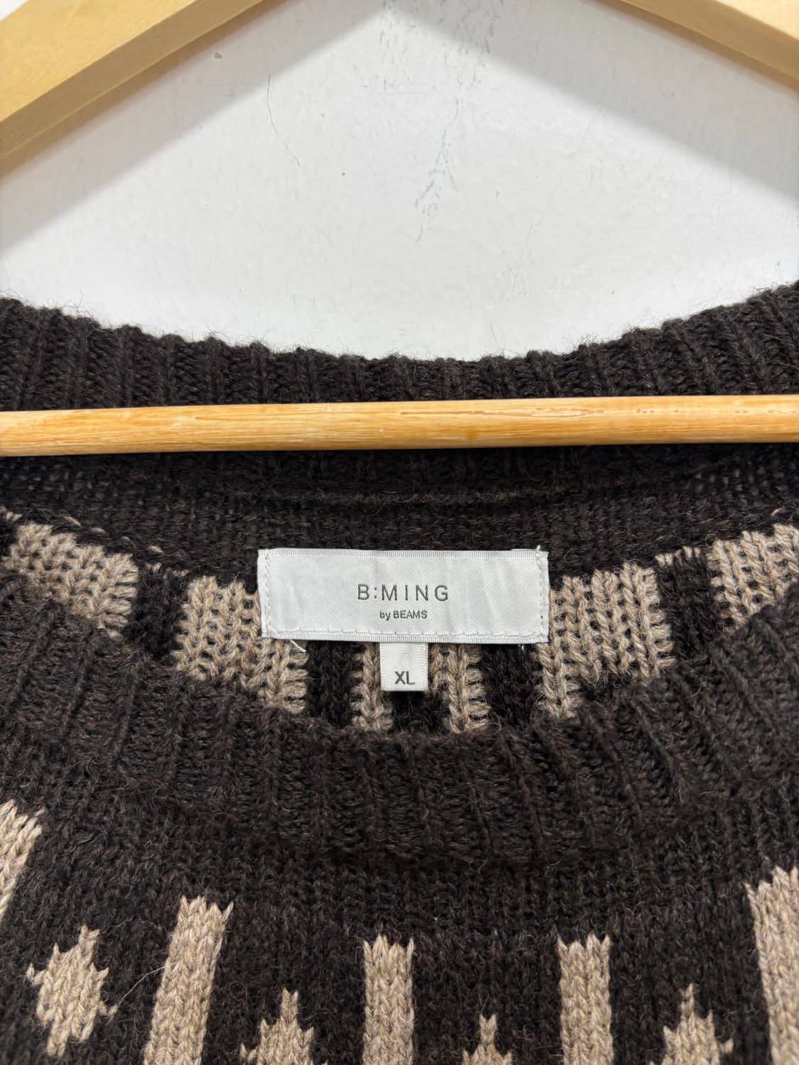 B: MING bemas 노르딕 브라운 오버핏 니트  상품이미지6