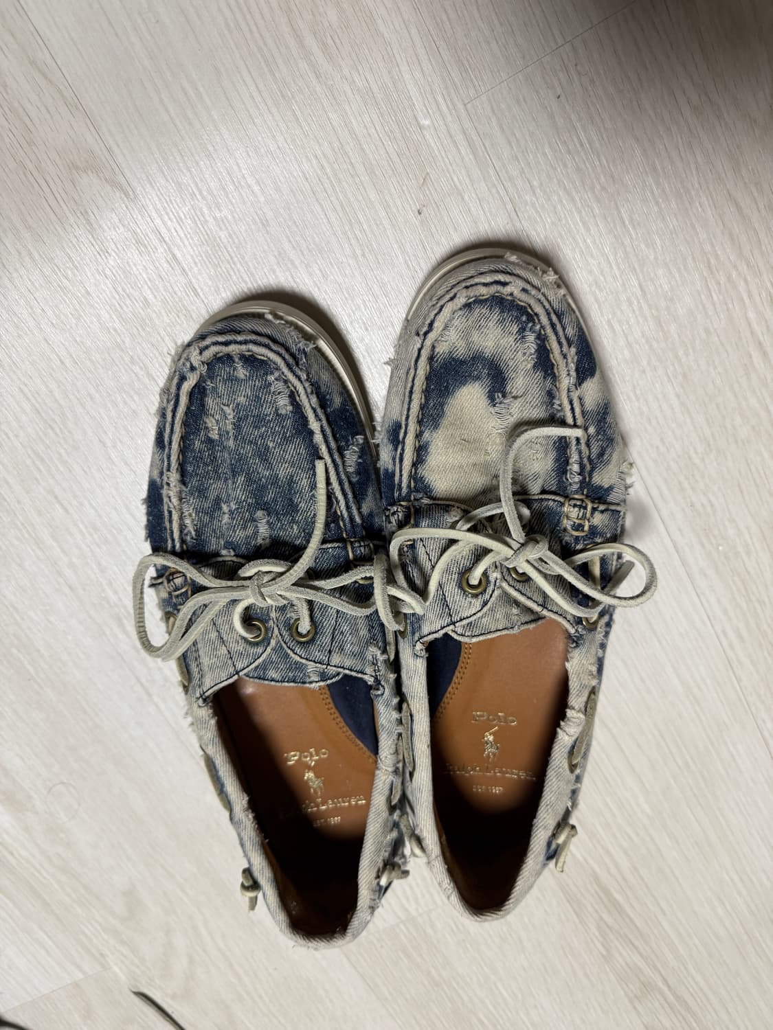 polo ralph lauren 데님 보트슈즈 상품이미지1