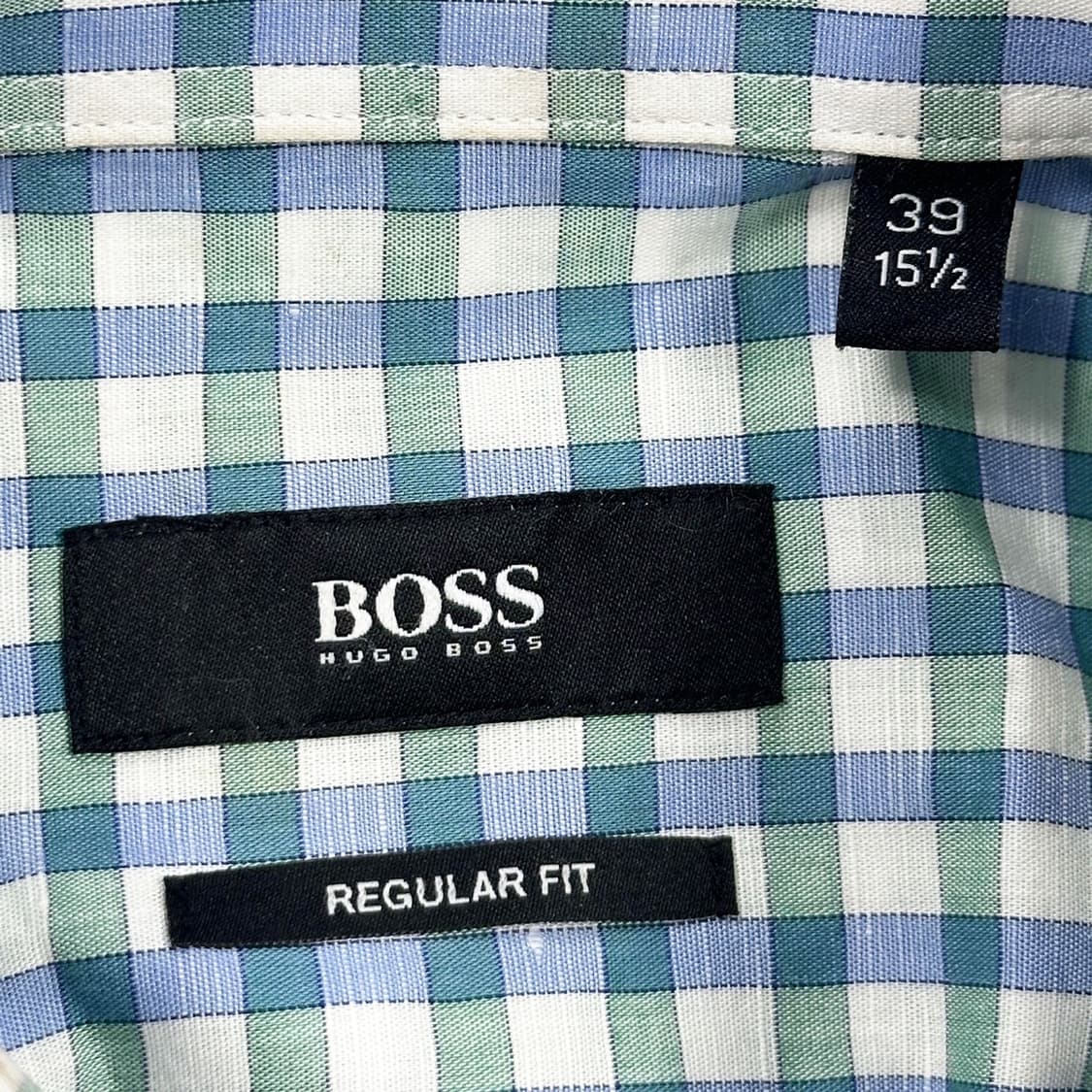 휴고보스 클래식 레귤러 핏 체크셔츠 (M) 상품이미지5