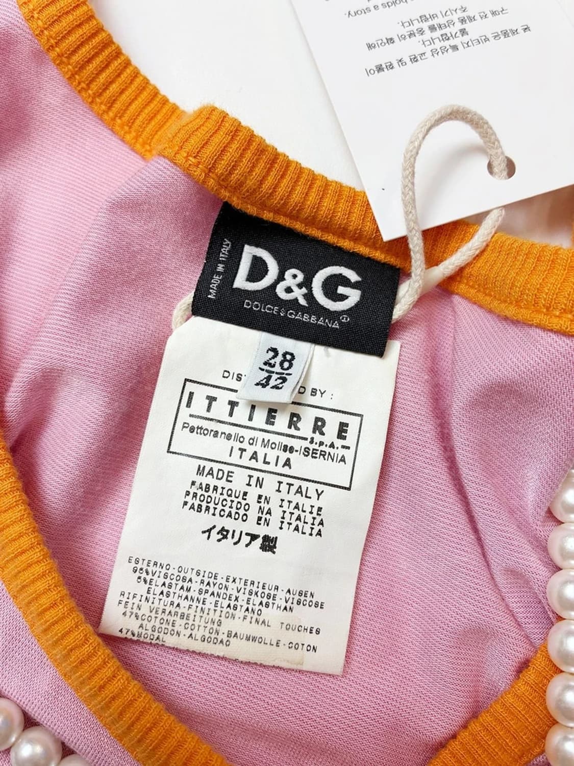 돌체앤가바나 00s 레이어드 Y2K 슬리브리스 PN5046 상품이미지8