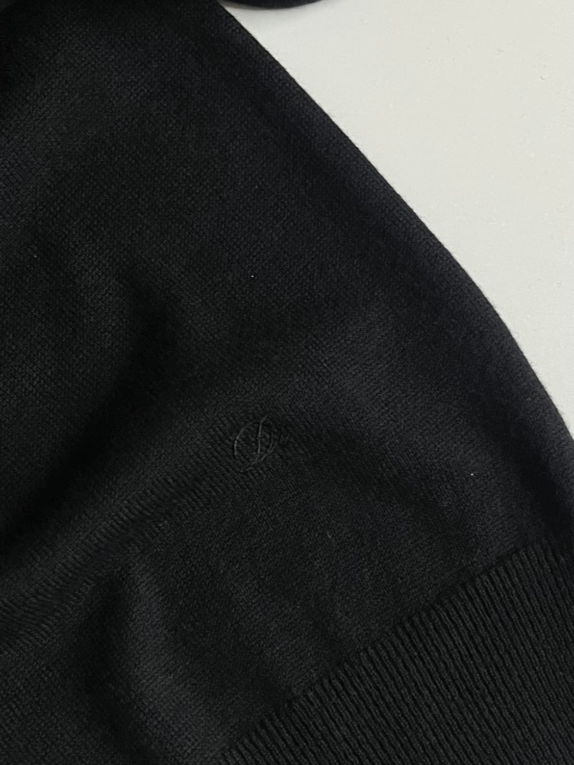 L) 던스트 쁘띠 하프슬리브 반팔 니트 블랙 상품이미지5