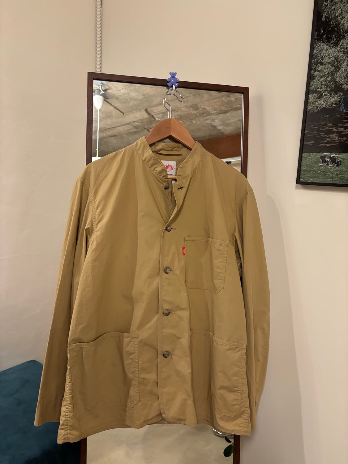 단톤 코튼 웨더 스탠드 업 칼라 커버올 자켓 상품이미지1