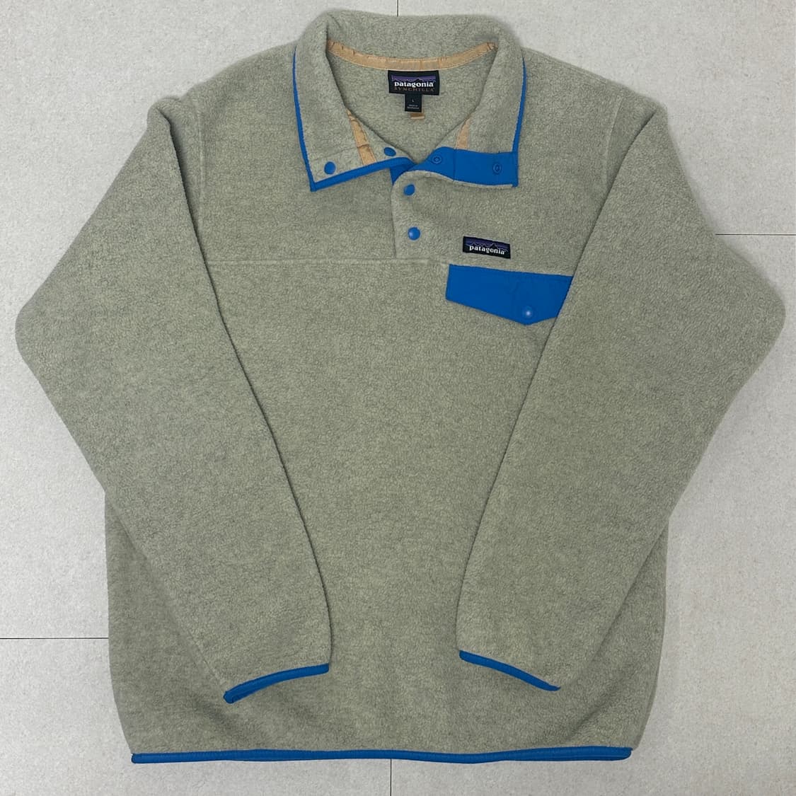 파타고니아 신칠라 오트밀 헤더 베셀 블루 L 상품이미지5
