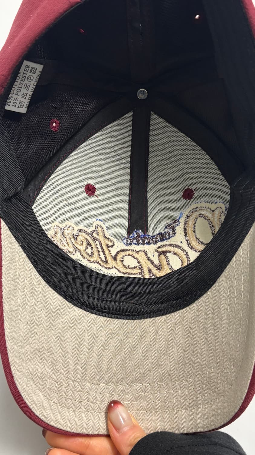 버건디 캡모자 상품이미지2