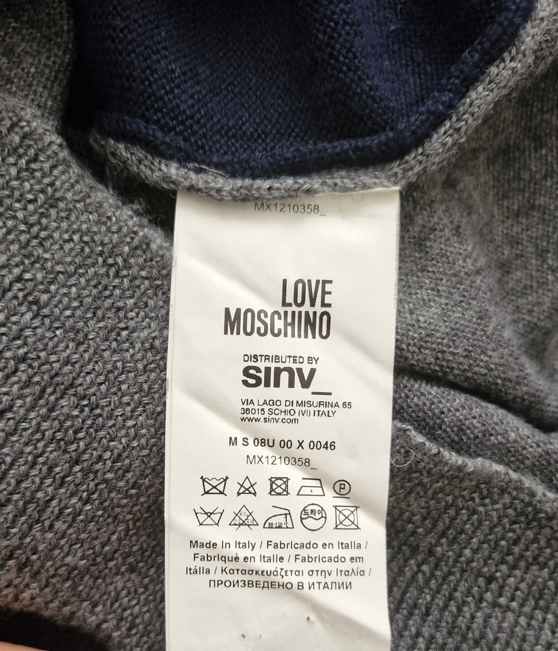 러브 모스키노 PEACE 니트 2XL  상품이미지5