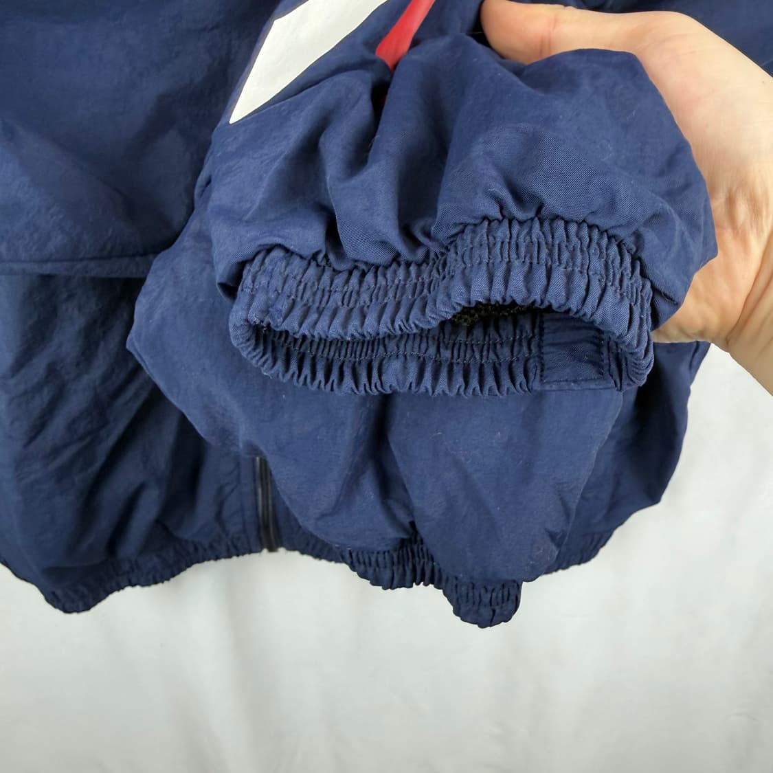 (XL) 리복 올드스쿨 로고플레이 우븐 바람막이 자켓 네이비 상품이미지4