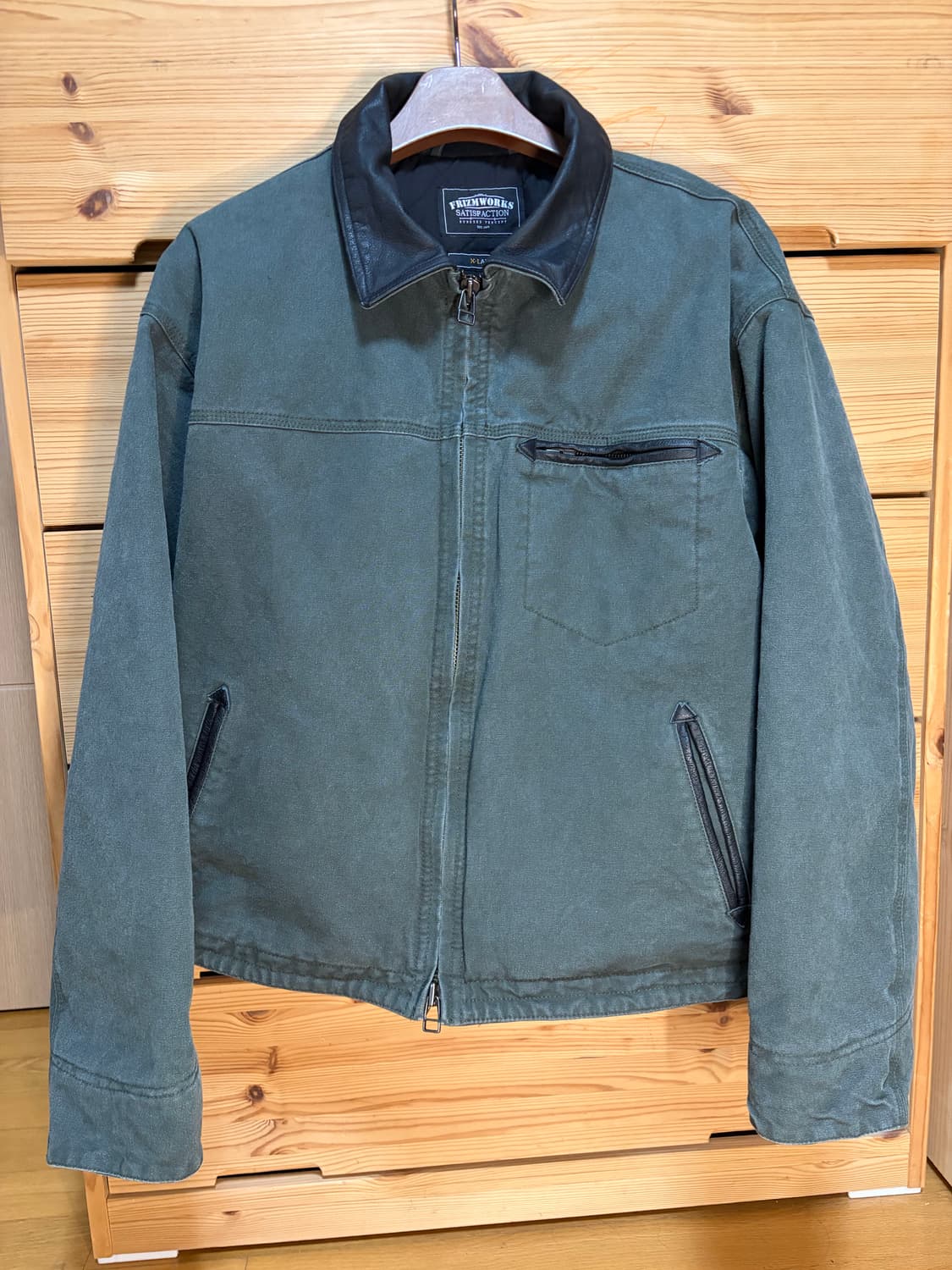 프리즘웍스 헤비 캔버스 디스트로이드 워크자켓 XL 상품이미지1