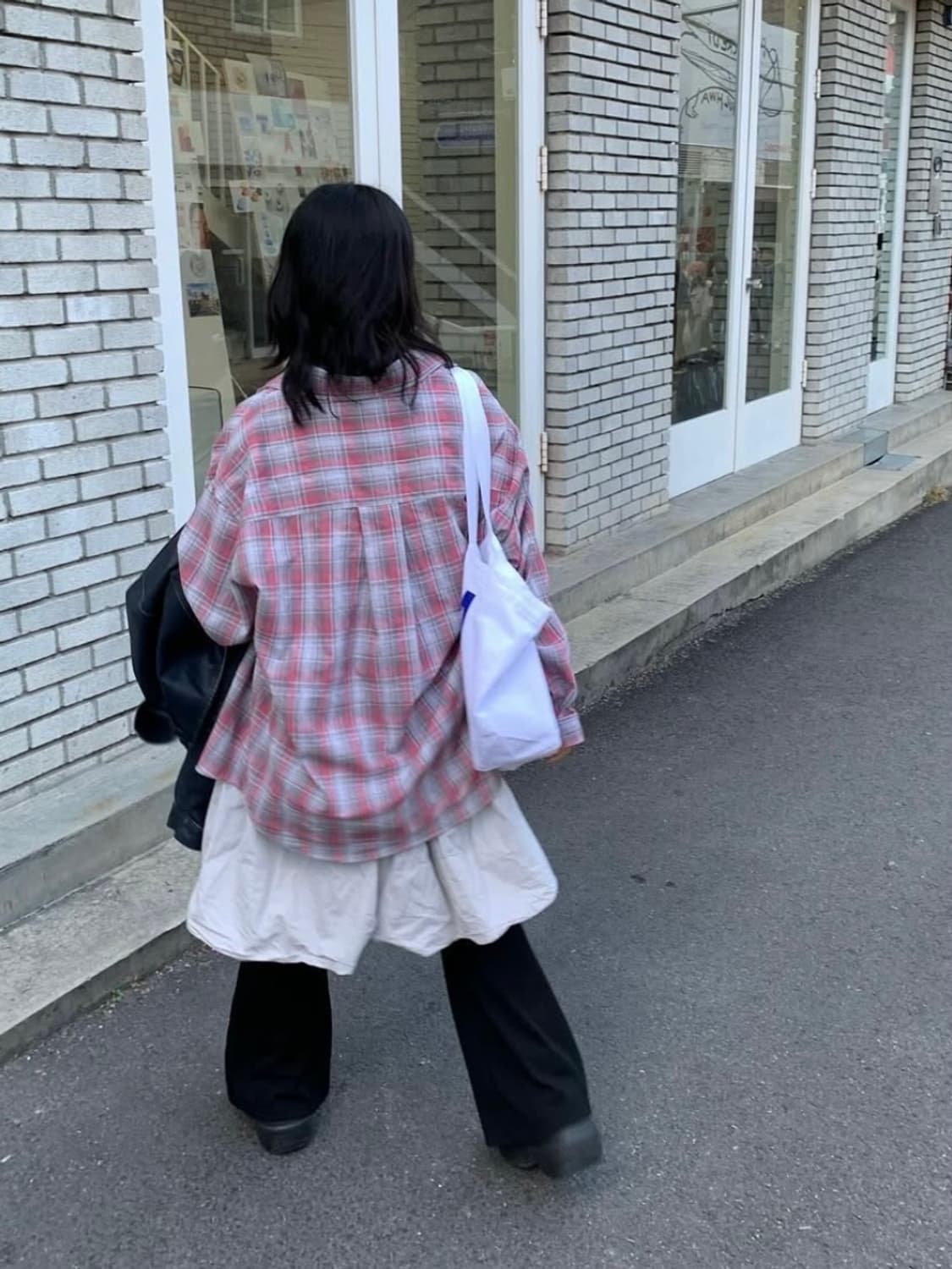 레트로 포켓 체크 셔츠 상품이미지1