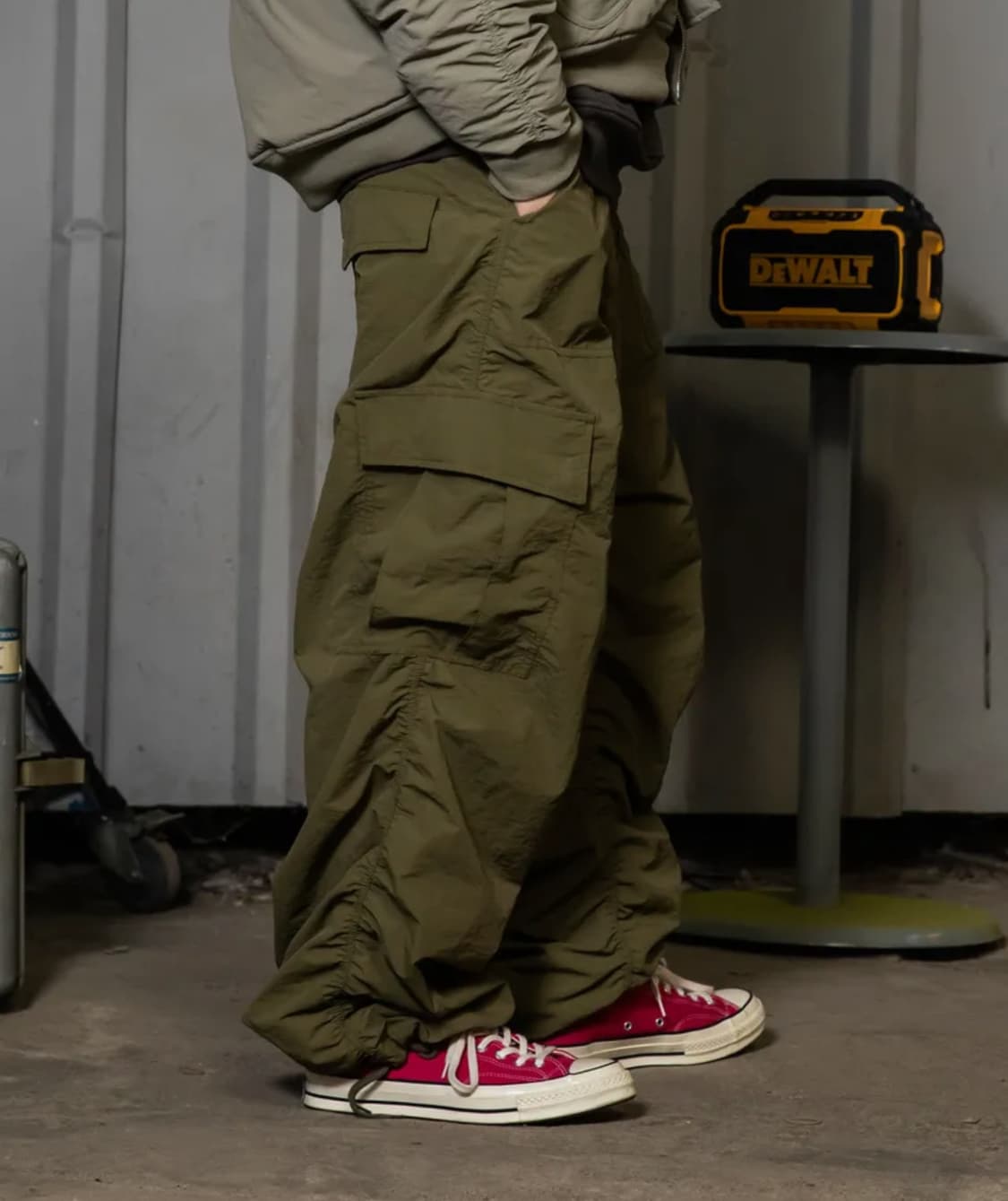 엑스톤즈 셔링 카고 팬츠 카키 L 상품이미지2