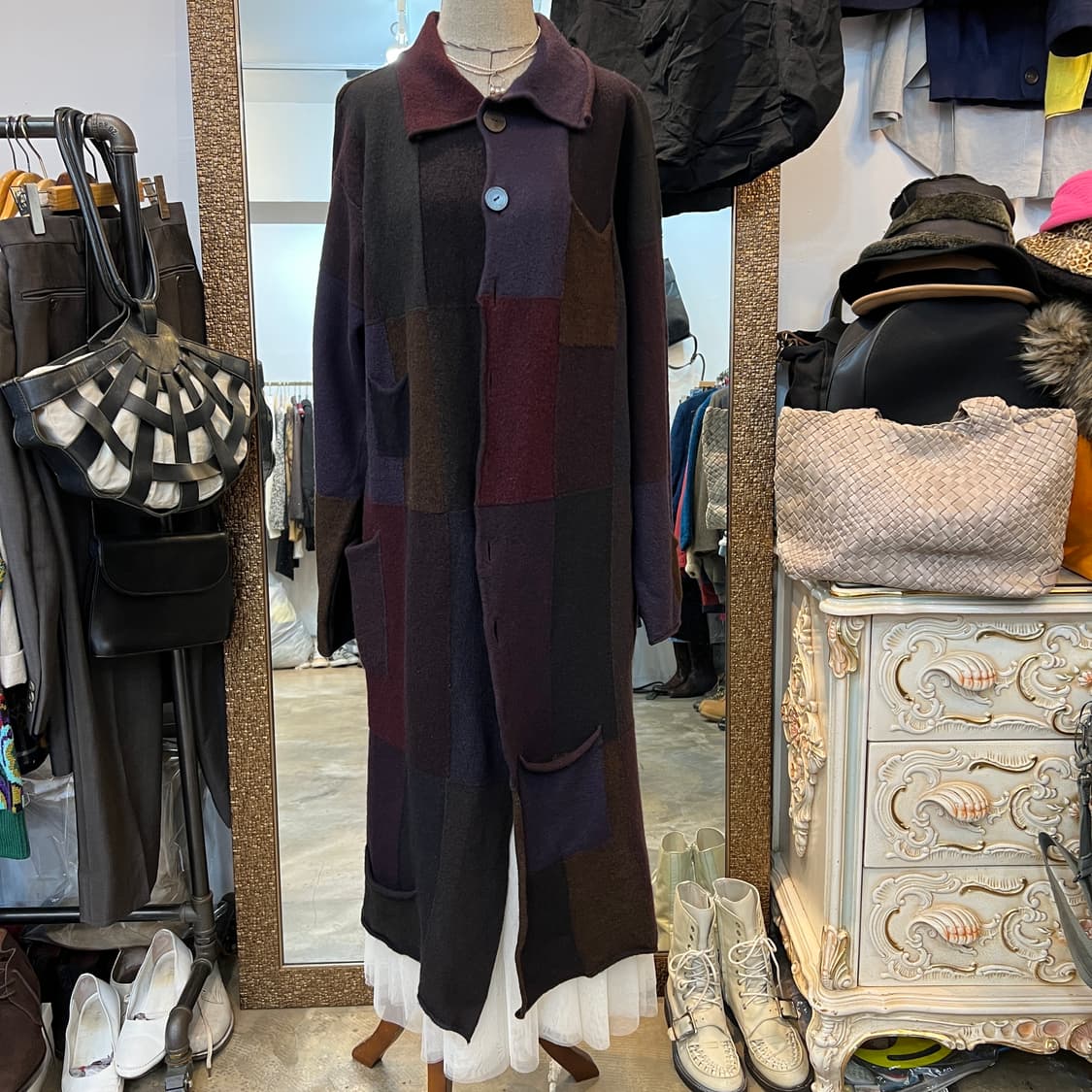 Jurgen lehl 패치워크 코트 상품이미지7