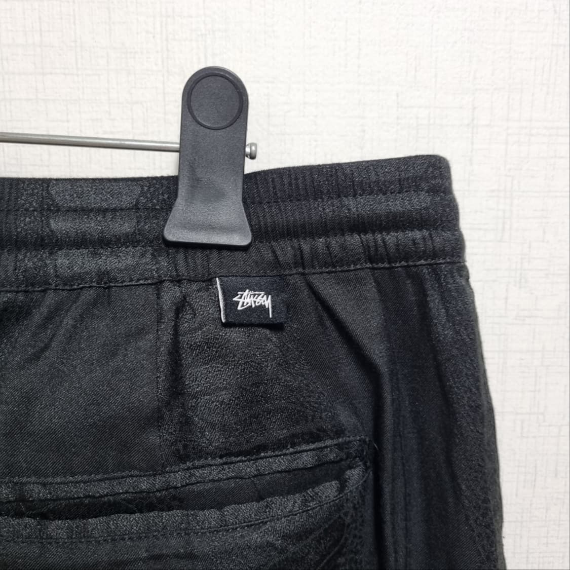 스투시 브러시드 비치 스네이크 뱀피 사틴 팬츠 상품이미지6
