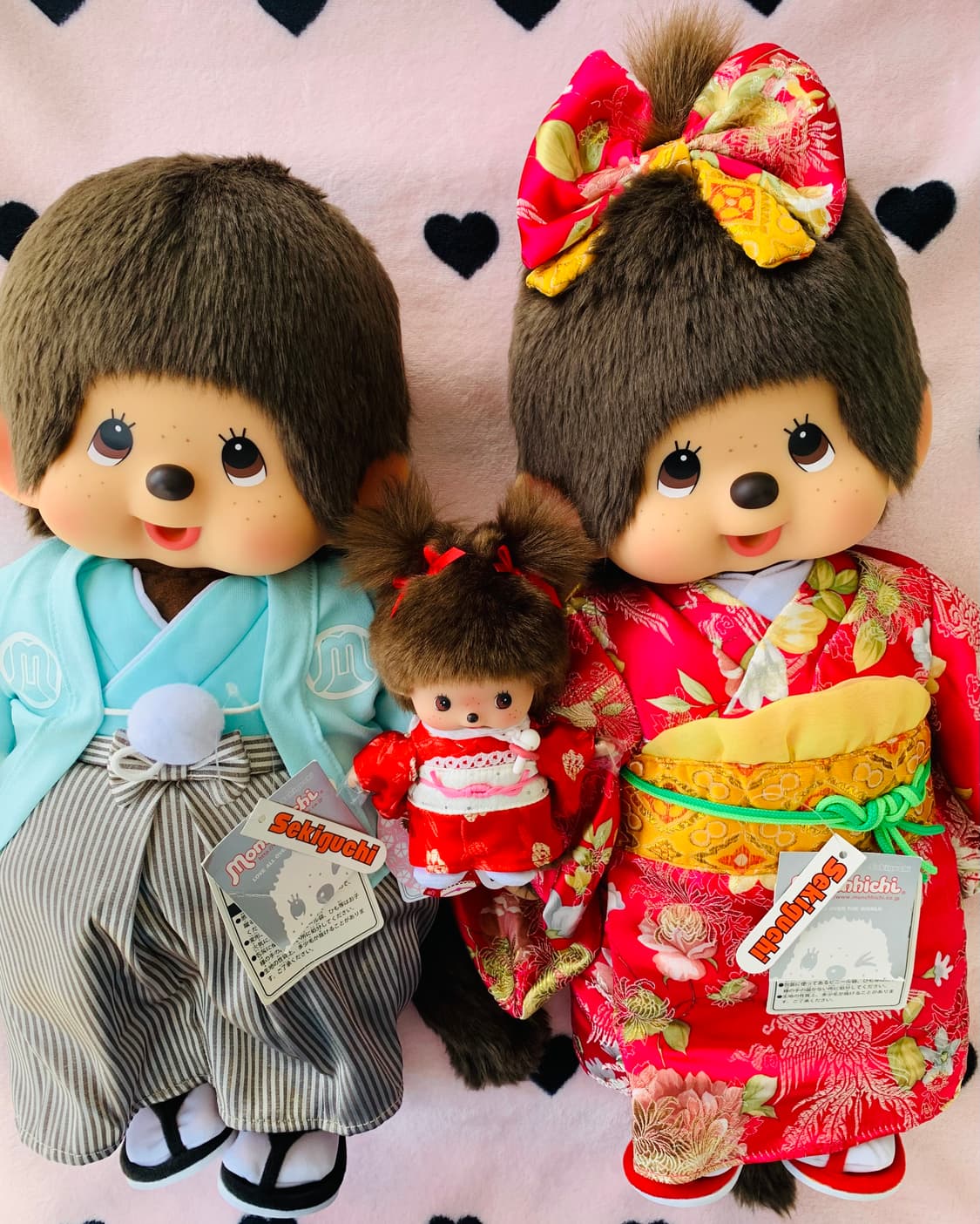 🎎고전 2종세트 몬치치L 기모노 남녀 상품이미지1