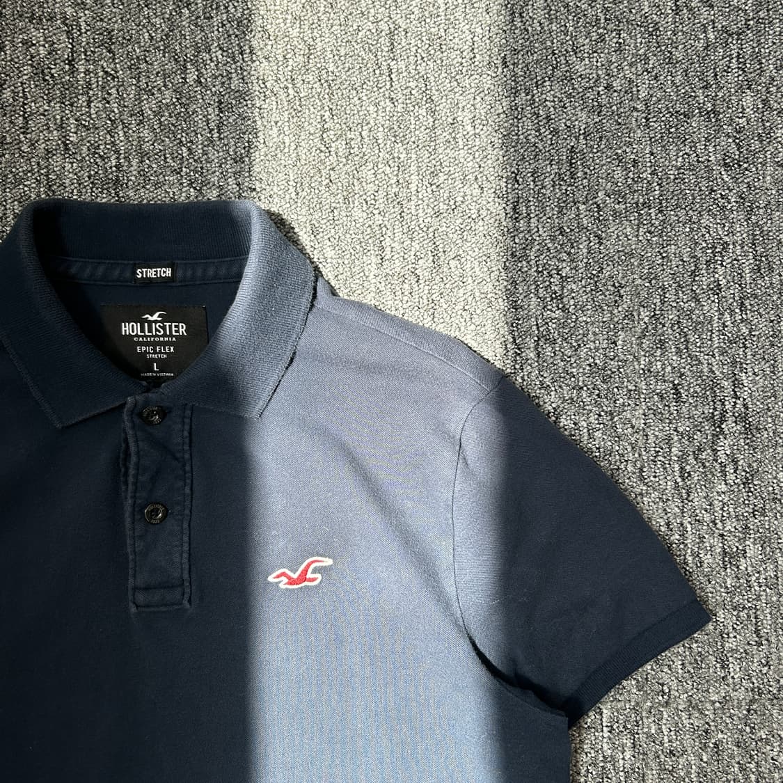홀리스터 네이비 반팔 카라티 상품이미지2