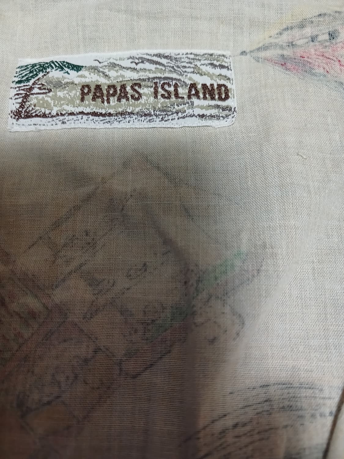 Papas island 빈티지 반팔 셔츠 상품이미지2