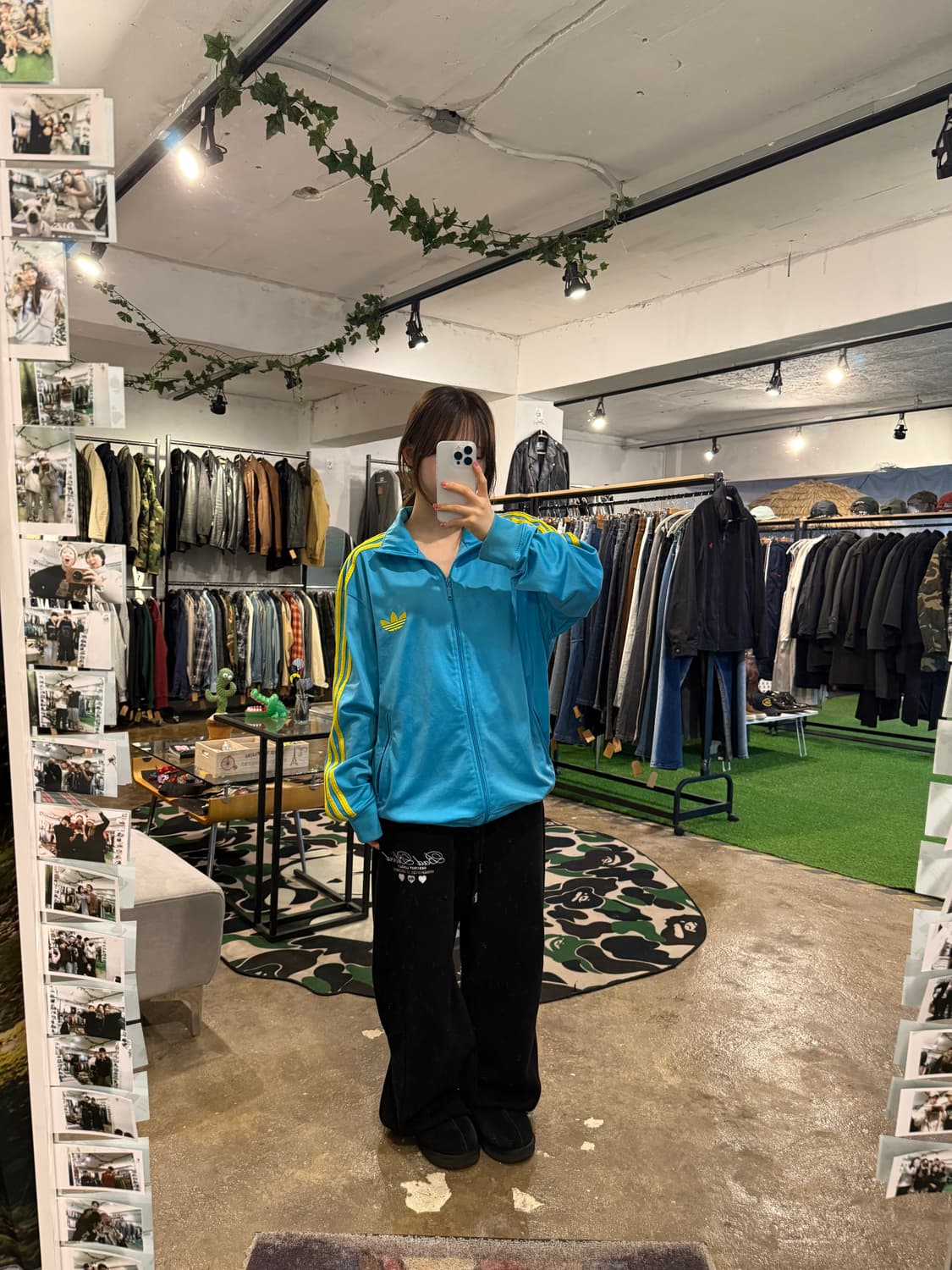 아디다스 희귀 져지 스카이옐로우 L 상품이미지3