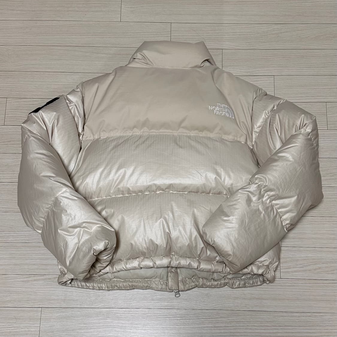 노스페이스 화이트 라벨 노벨티 눕시 다운 자켓 크림 베이지 M 상품이미지3