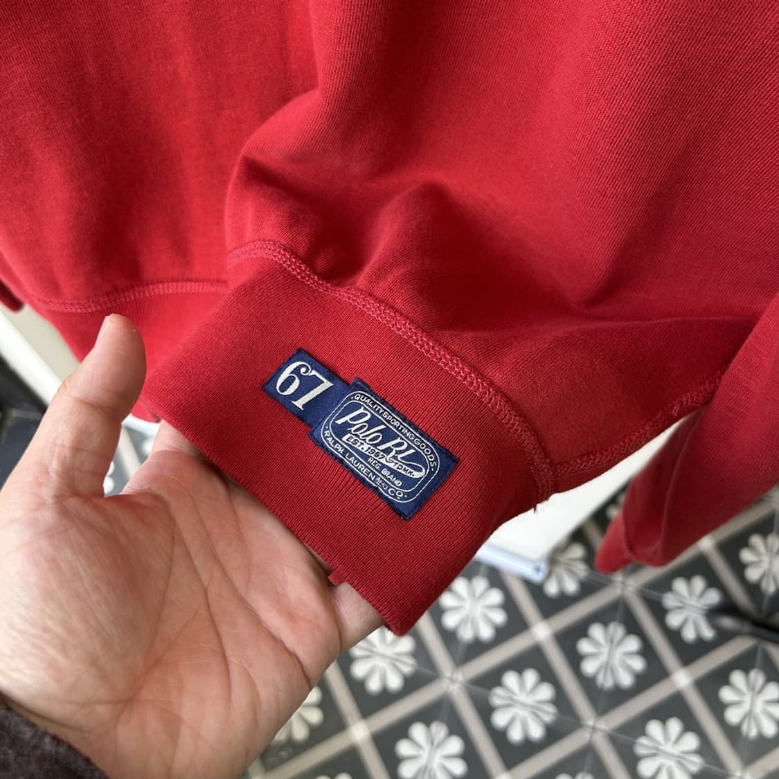 15370 - 폴로 랄프로렌 레드 빅로고 맨투맨 상품이미지4