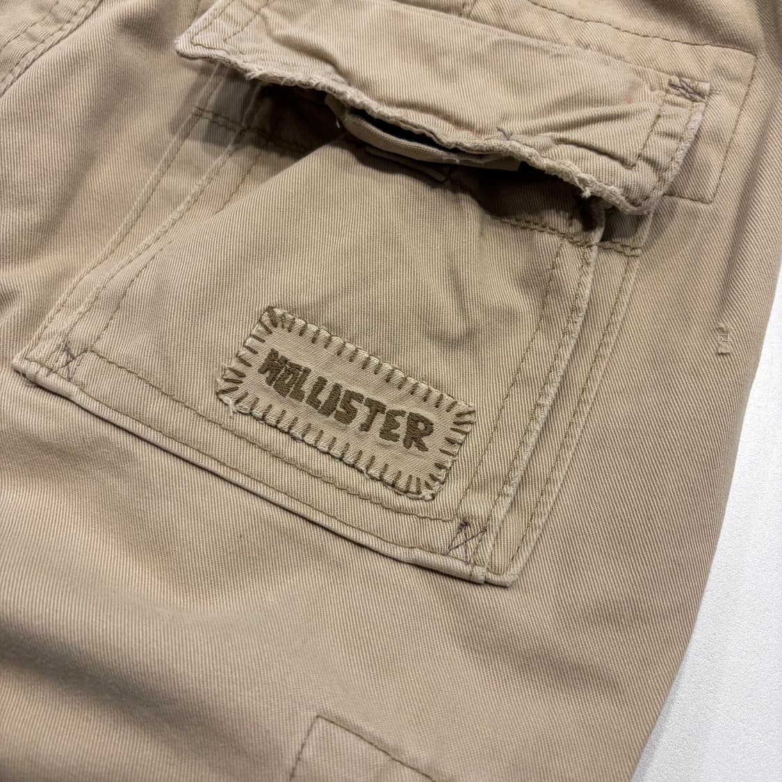 [26] 홀리스터 카고 반바지 베이지 팬츠 C756 상품이미지3