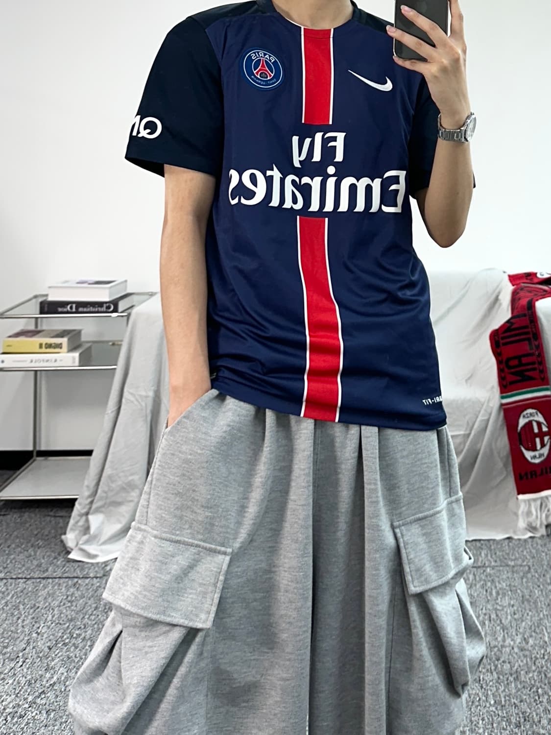 나이키 PSG 파리 생제르맹 15/16 시즌 홈 져지 어센틱 M 상품이미지3