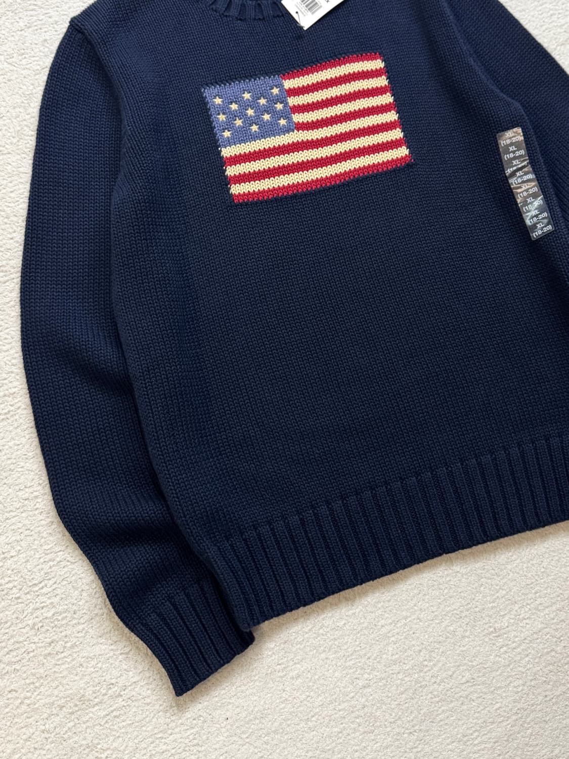 폴로 네이비 성조기 니트 상품이미지3