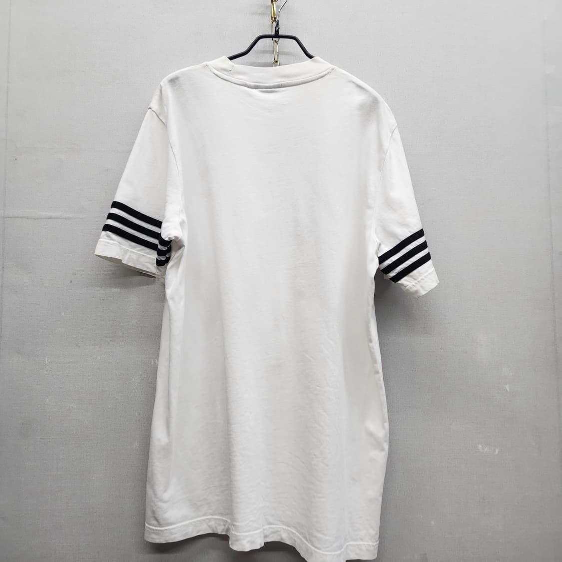 아디다스 파이어버드 빅로고 삼선 반팔티 2XL(L) 남여공용 상품이미지4