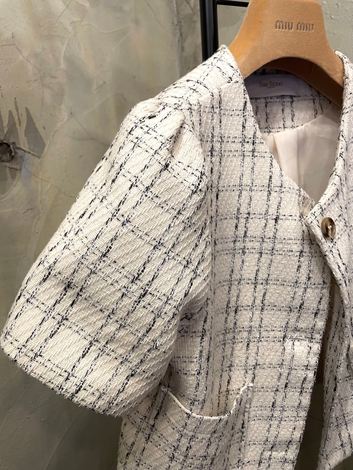 아이잗바바 볼레로 크롭 크림색 자켓 55~66 상품이미지3