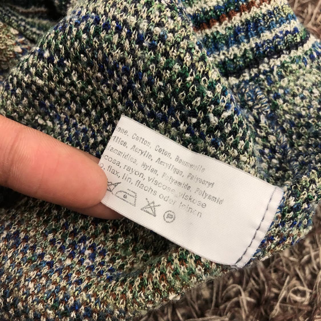 미쏘니 코튼 멀티컬러 패턴 가디건 상품이미지7