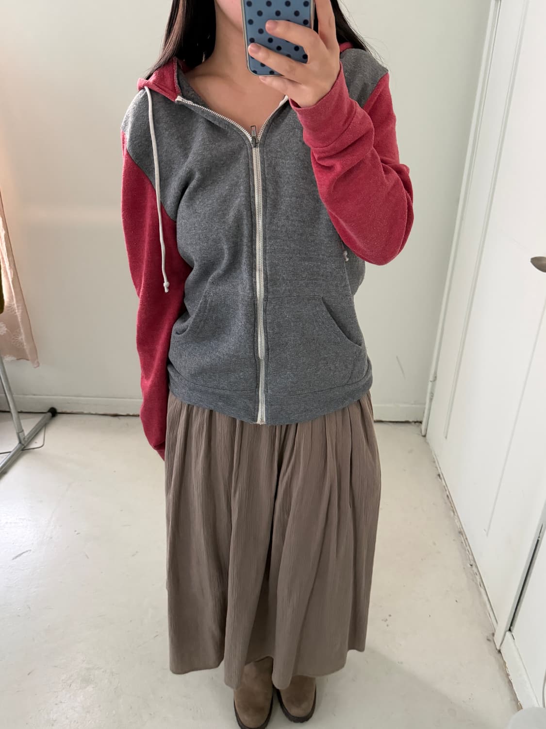 얼터너티브(Alternative) 배색 후드집업 상품이미지2