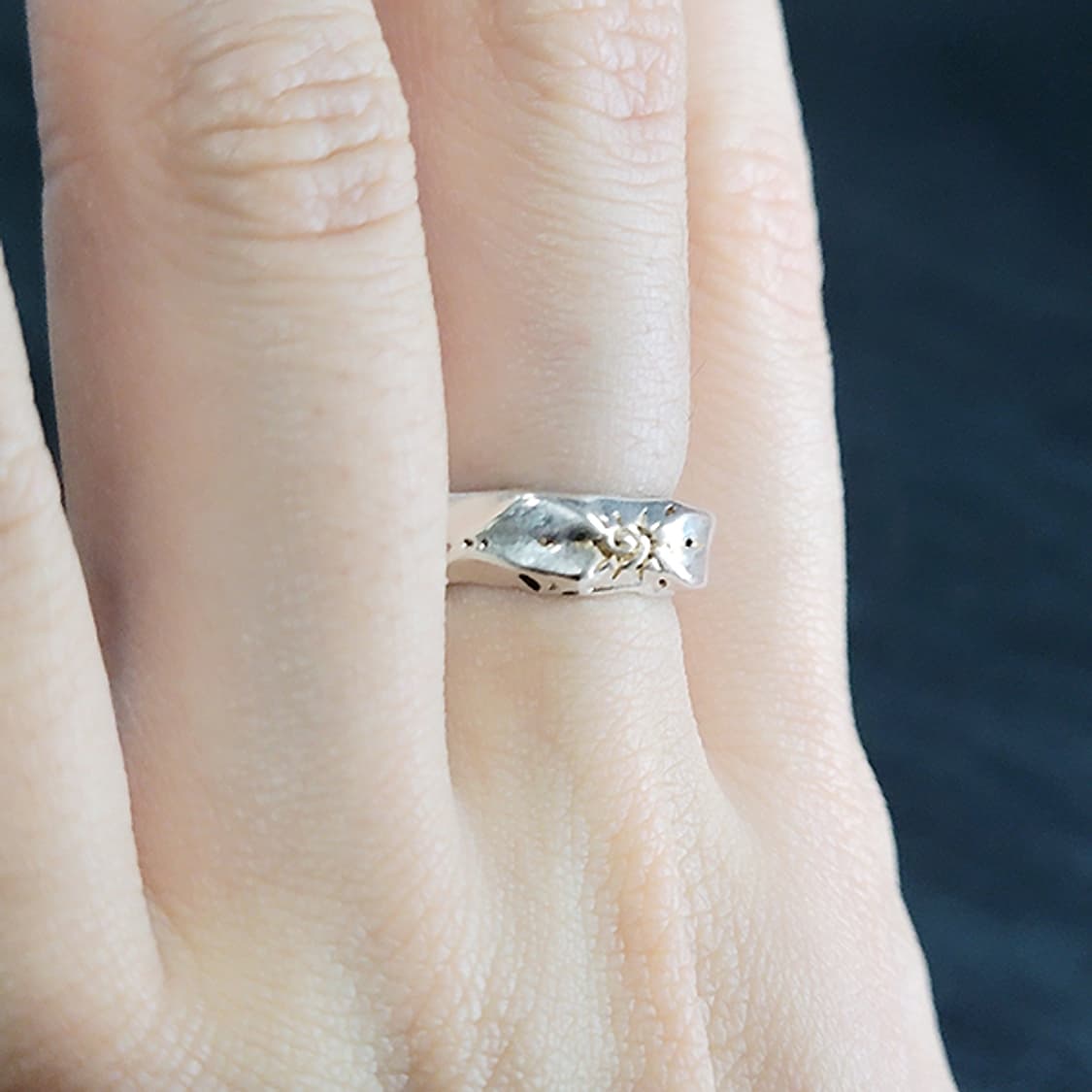 Orien 백동 남자 엔틱 빈티지 명품 고대 태양 반지 상품이미지7