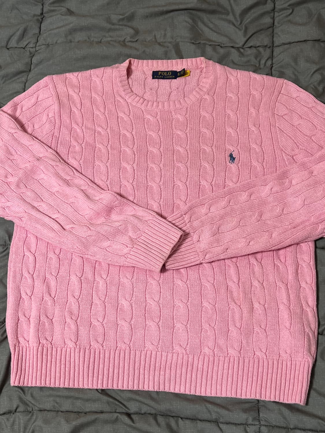 폴로 코튼 케이블니트 xl 상품이미지1