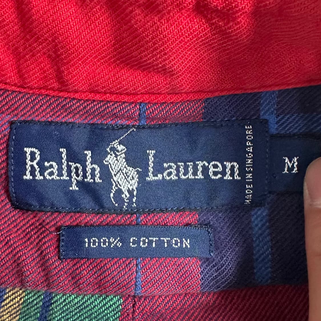 90s 폴로 랄프로렌 체크 셔츠  상품이미지6