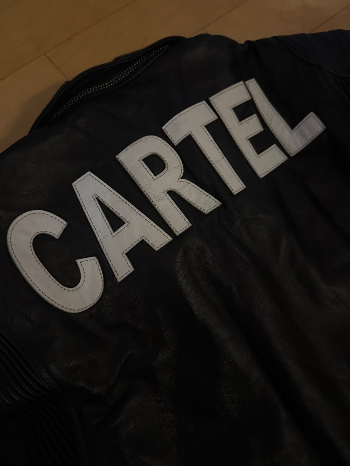 선데이오프클럽 CARTER 카르텔 블랙 레더 크롭 자켓 2 상품이미지5