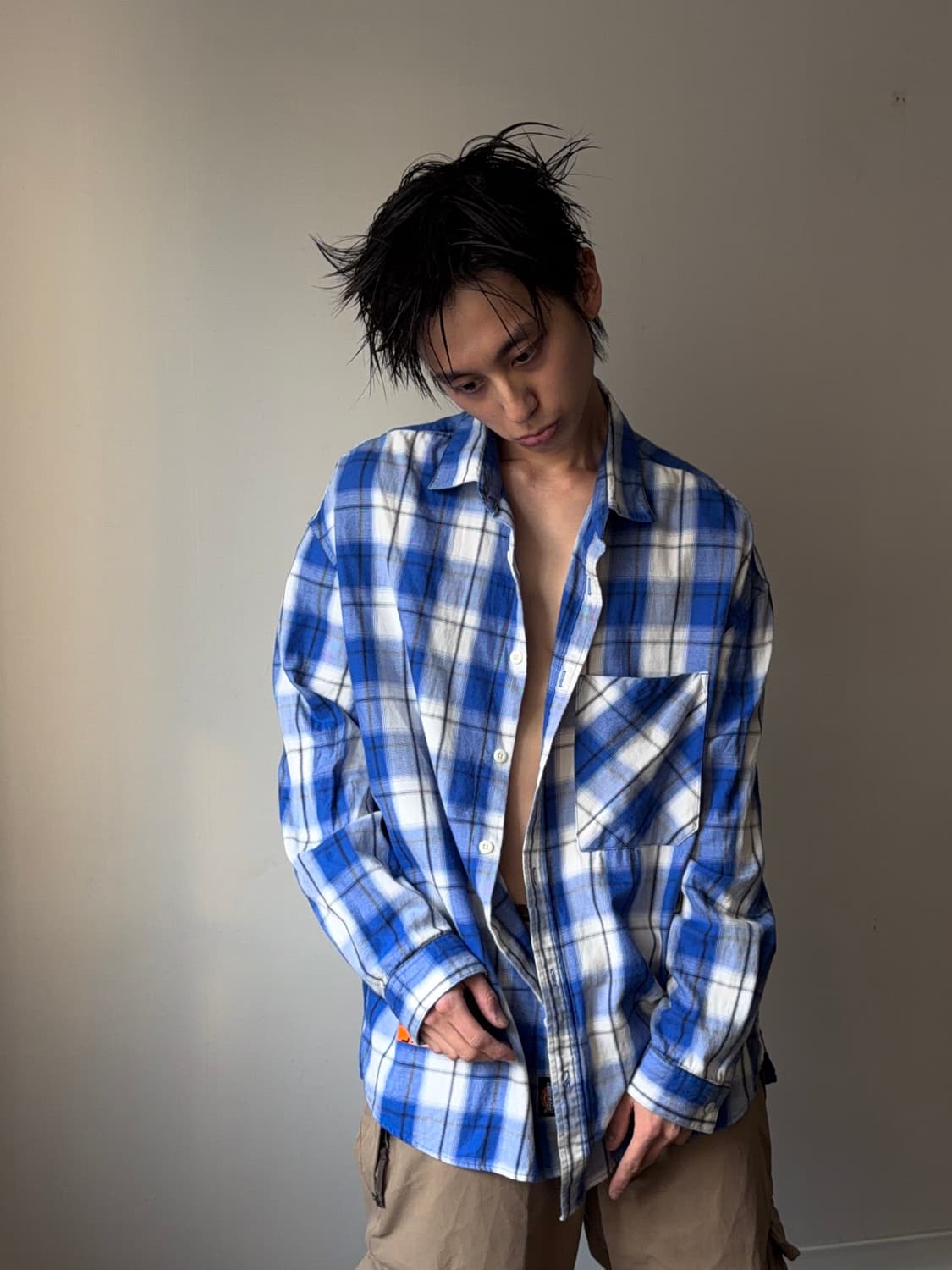 Dickies 앱스트랙트 프린트 체크 셔츠 상품이미지3