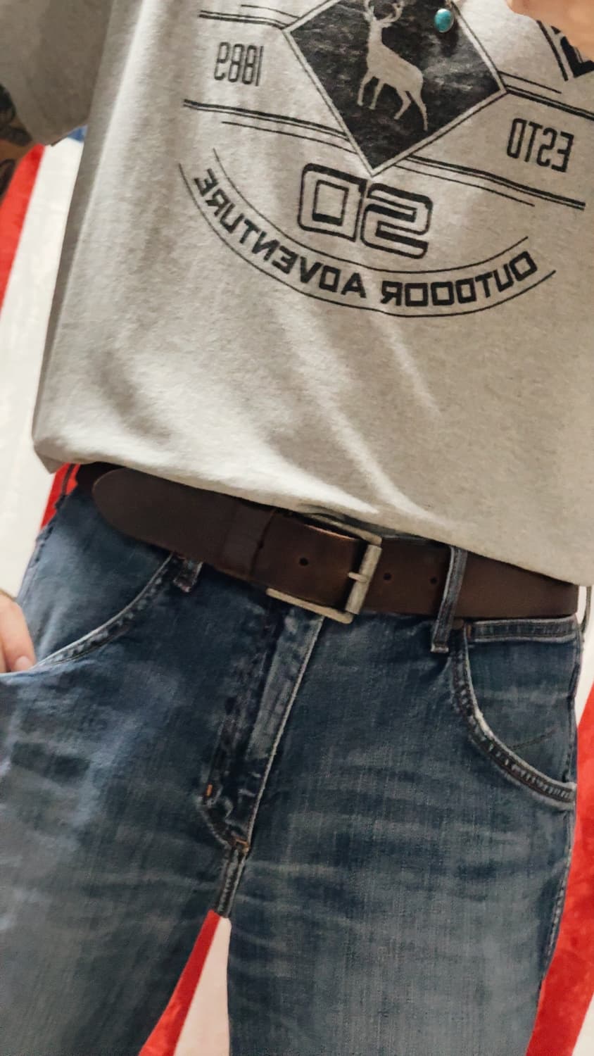 빈티지 레더벨트 Vintage Cowhide Belt 상품이미지6