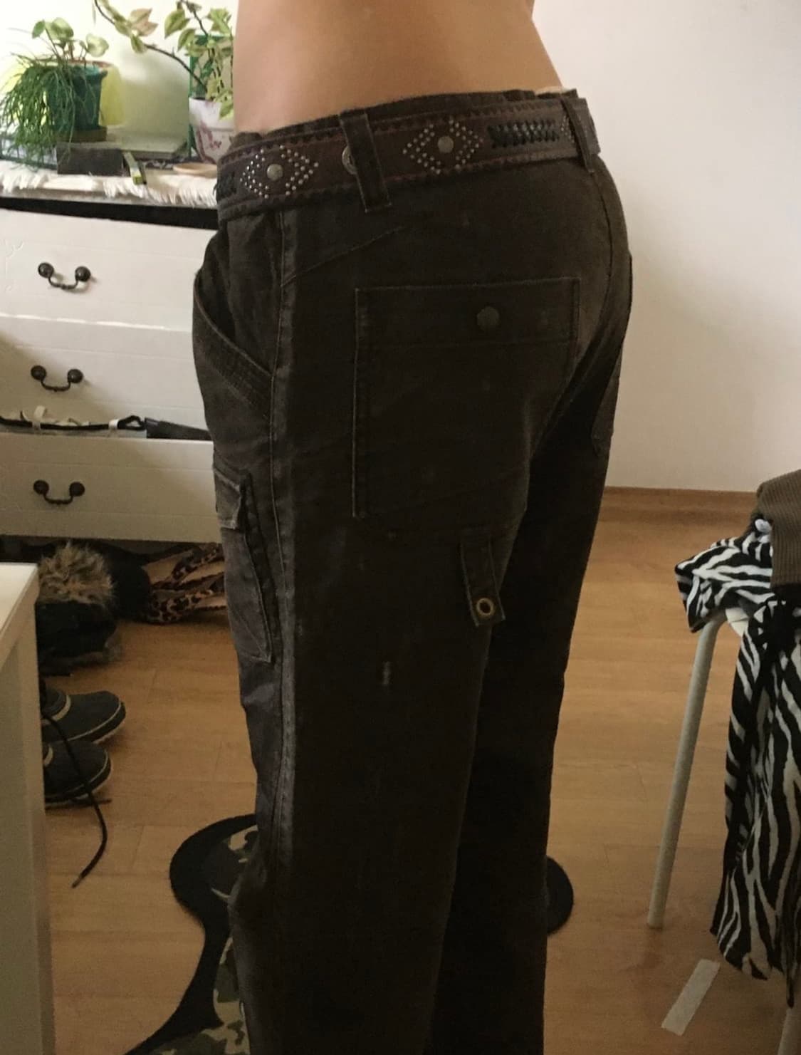 빈티지 브라운 팬츠 상품이미지3